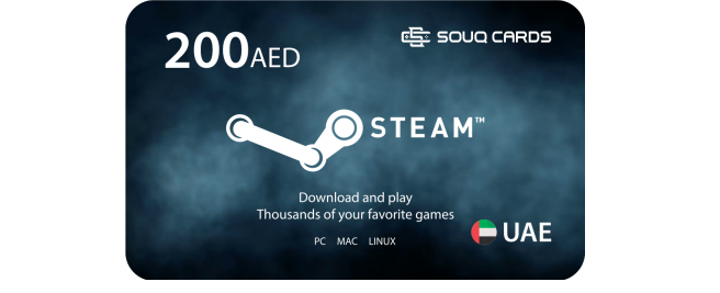 STEAM 200Aed بطاقة اماراتي