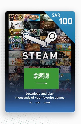 STEAM 100SAR بطاقة سعودي