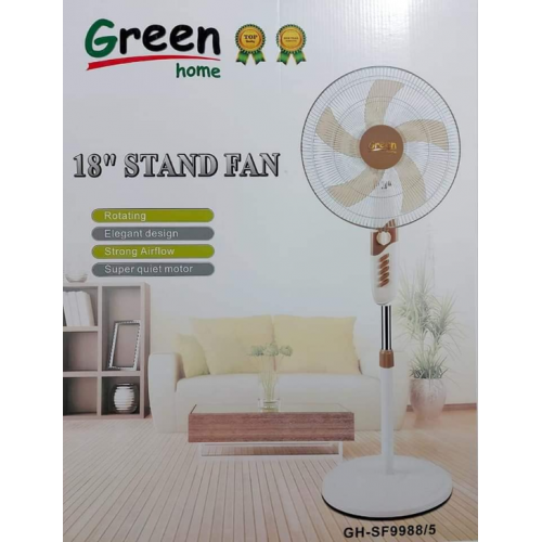 Green home stand fan 18"