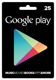 google play 25GBP  بطاقة